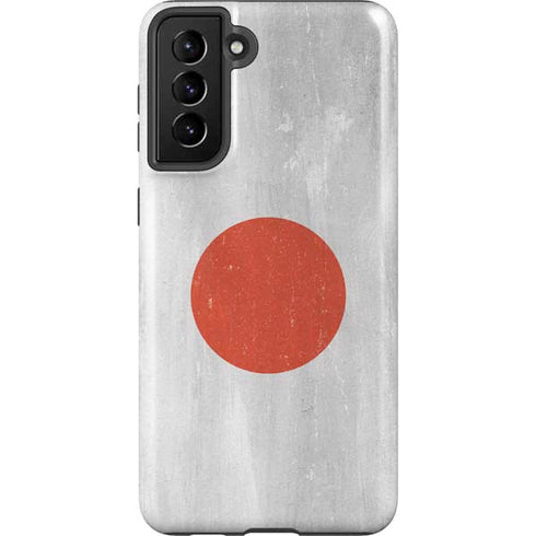 Japanese Flag Distressed Galaxy S21 FE Pro Case